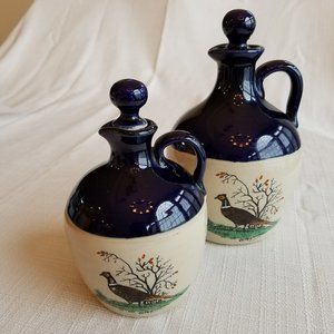 SET OF 2 STONEWARE JUGS BY GOVANCROFT PHEASANT